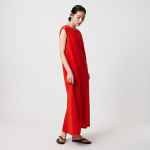 【WEB限定 Wardrobe DAILY MINIMAL】ティアード フレンチスリーブワンピース 接触冷感 吸水速乾