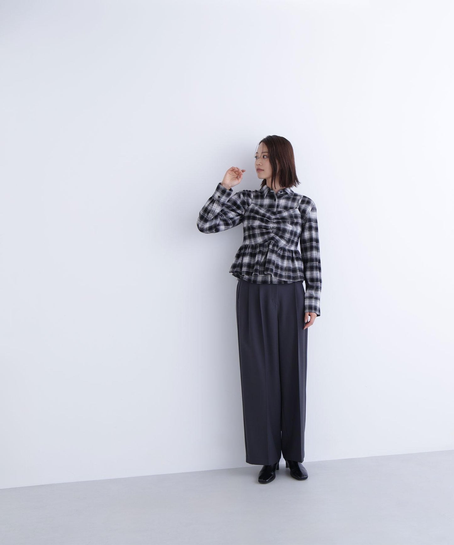 ビスチェセットチェックシャツ