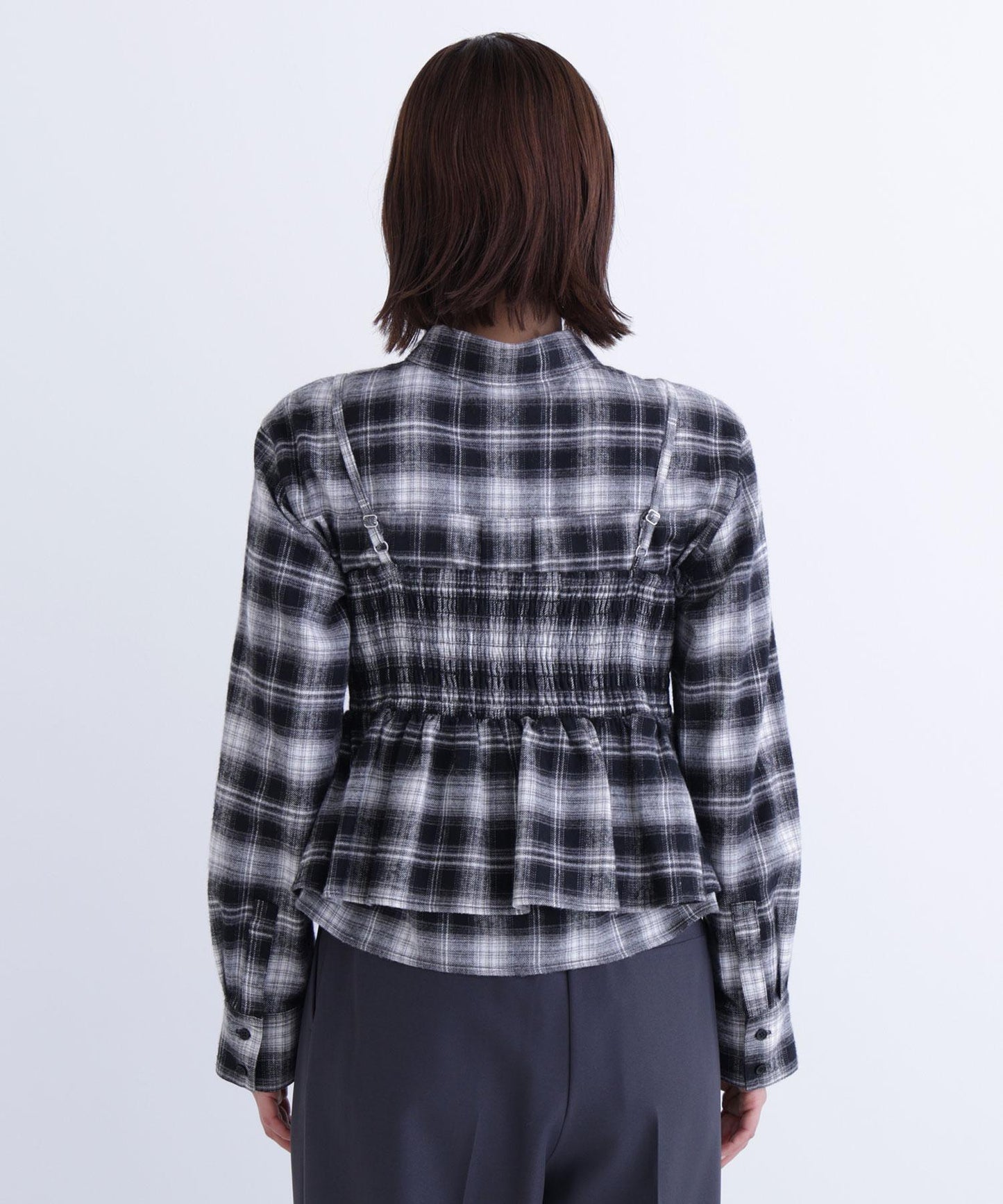 ビスチェセットチェックシャツ