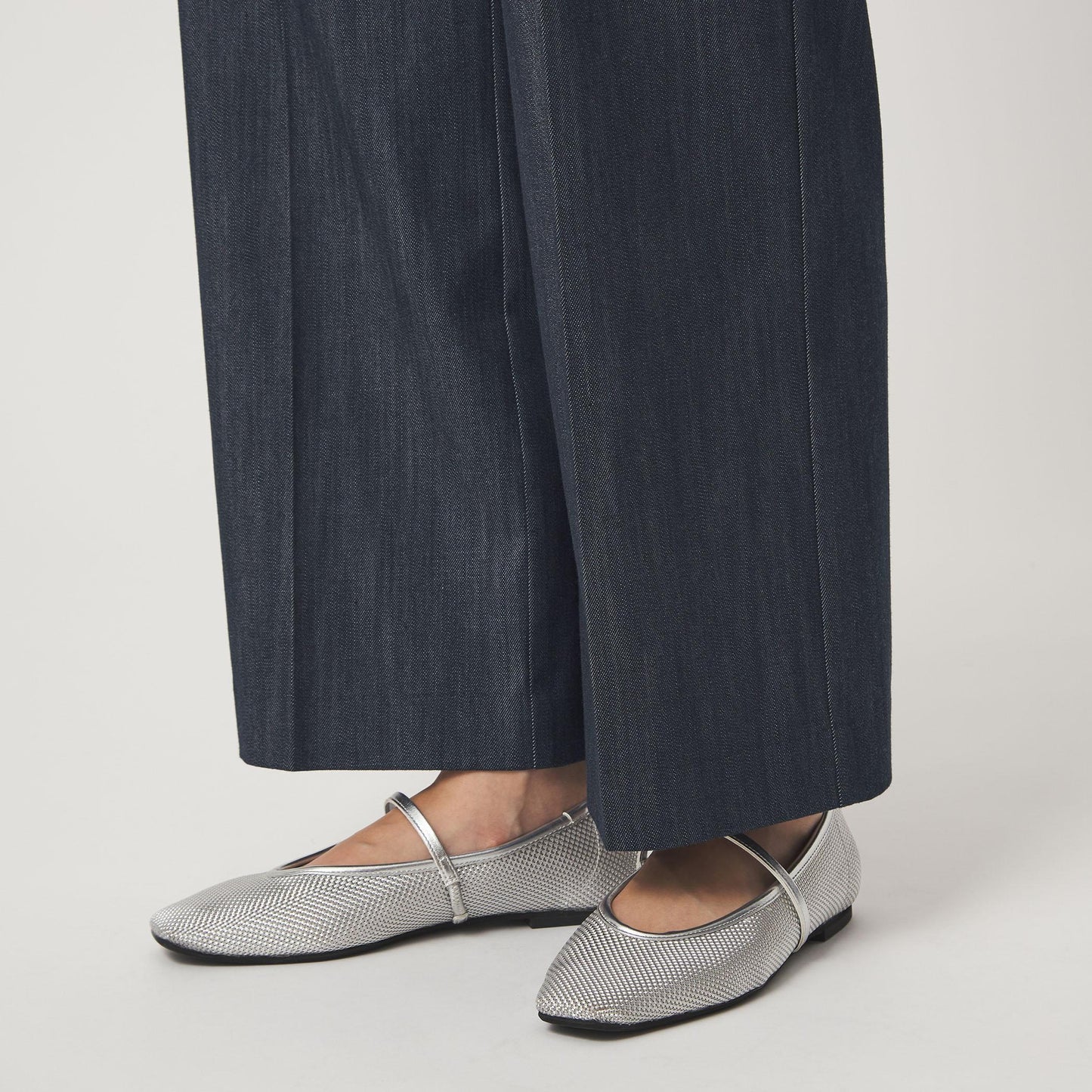 ［size SHORT/TALLあり］ニーハイフレアパンツ デニム 2 ストレッチ