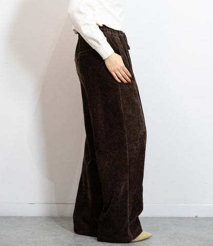 起毛ピンタックイージーパンツ