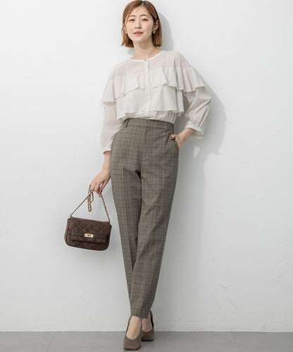 スエード キルティング ショルダーバッグ