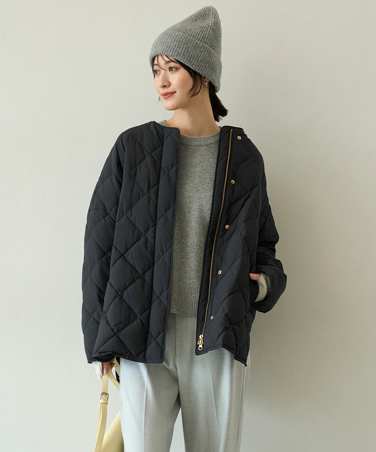 TAIONコラボ キルティングブルゾン