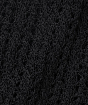 シースルーケーブルニット パンツ