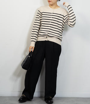 センタープレスストレートパンツ