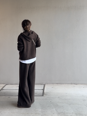 ダブルジップフーディーニットアップ