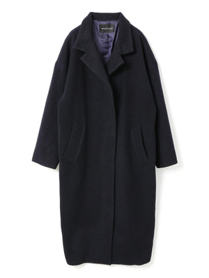 mizuiro ind ウールブレンドスタンドカラーコート