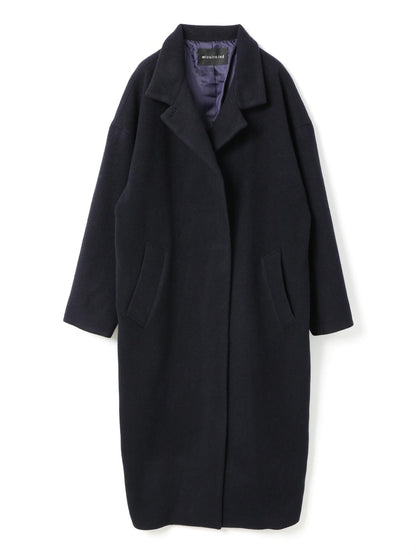 mizuiro ind ウールブレンドスタンドカラーコート