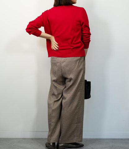 ふんわりタッチクルーネックカーディガン