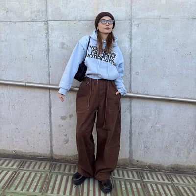 レッグラインピーチワイドパンツ