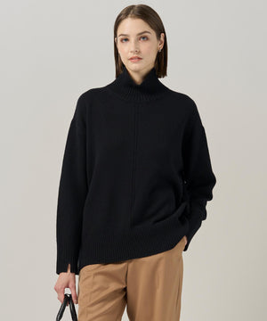 ソフトカシミヤミックス ハイネックニット