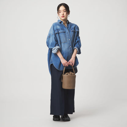 ２WAY 巾着ドロストバケツバッグ