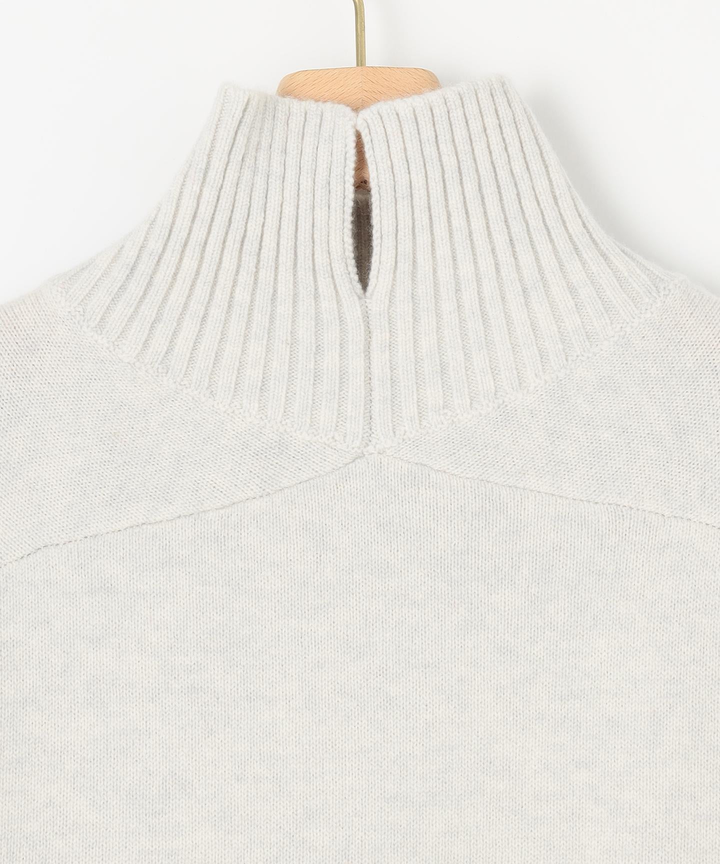 ウールカシミヤミックス ロールネック ニット