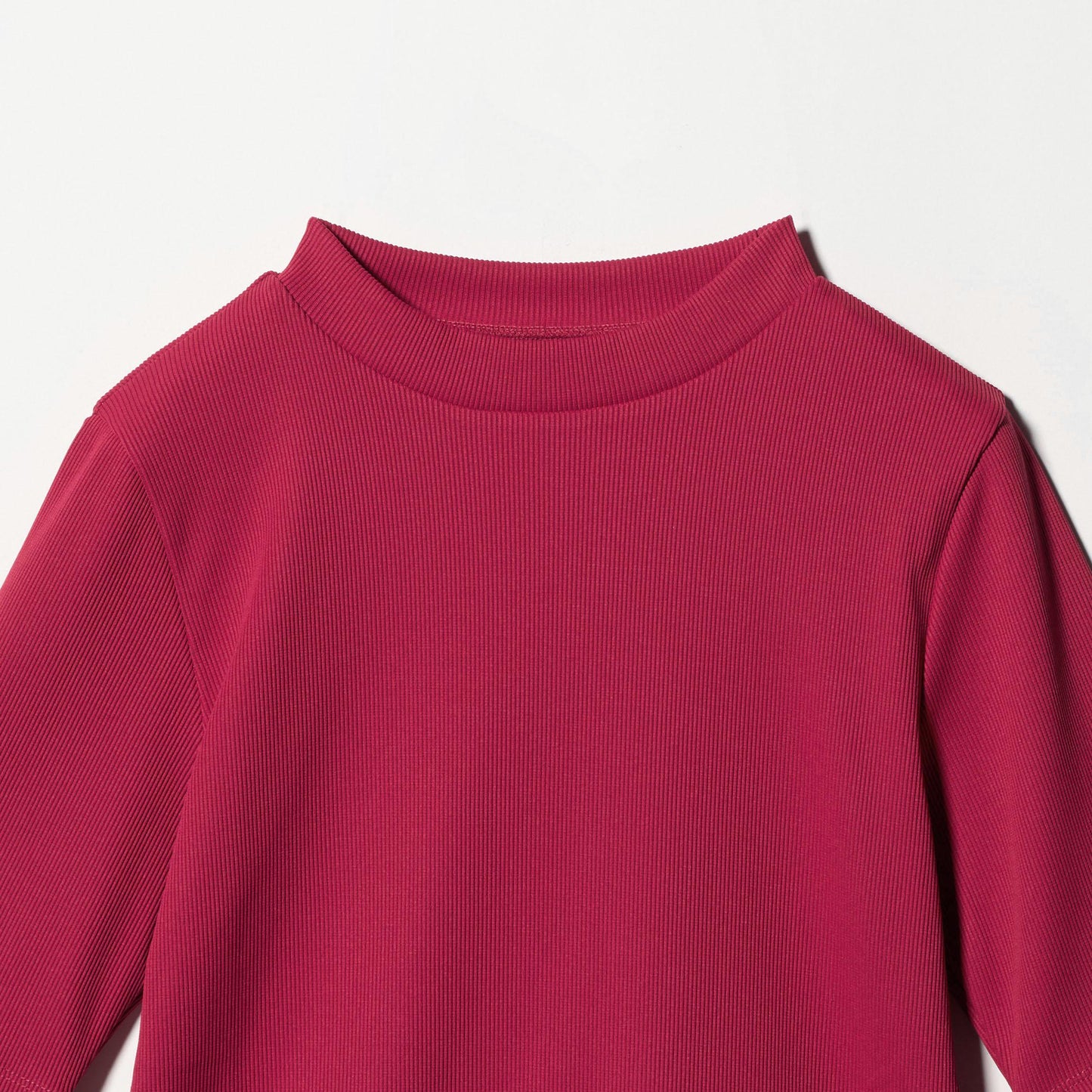 ニットライク モックネック カットソー