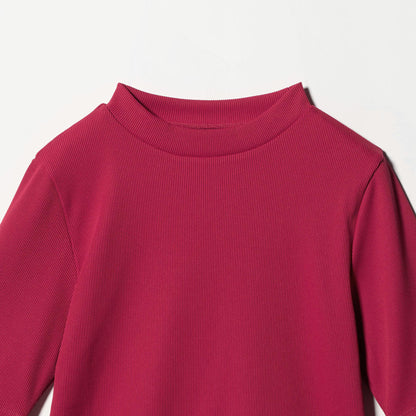 ニットライク モックネック カットソー