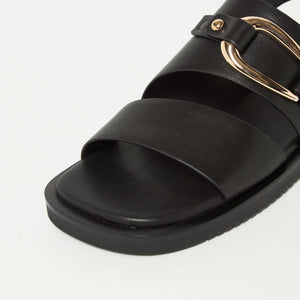 オーバルバックル サンダル15↑