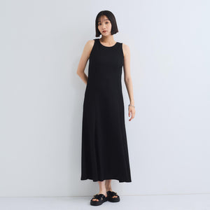 シャーリングジャージーワンピース≪洗濯機で洗える≫