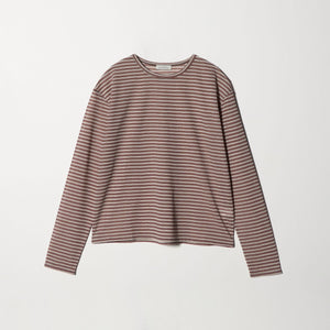 シアー マルチボーダー ロングスリーブ Tシャツ