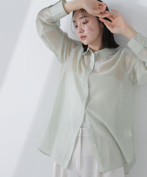 シアーオーバーシャツ