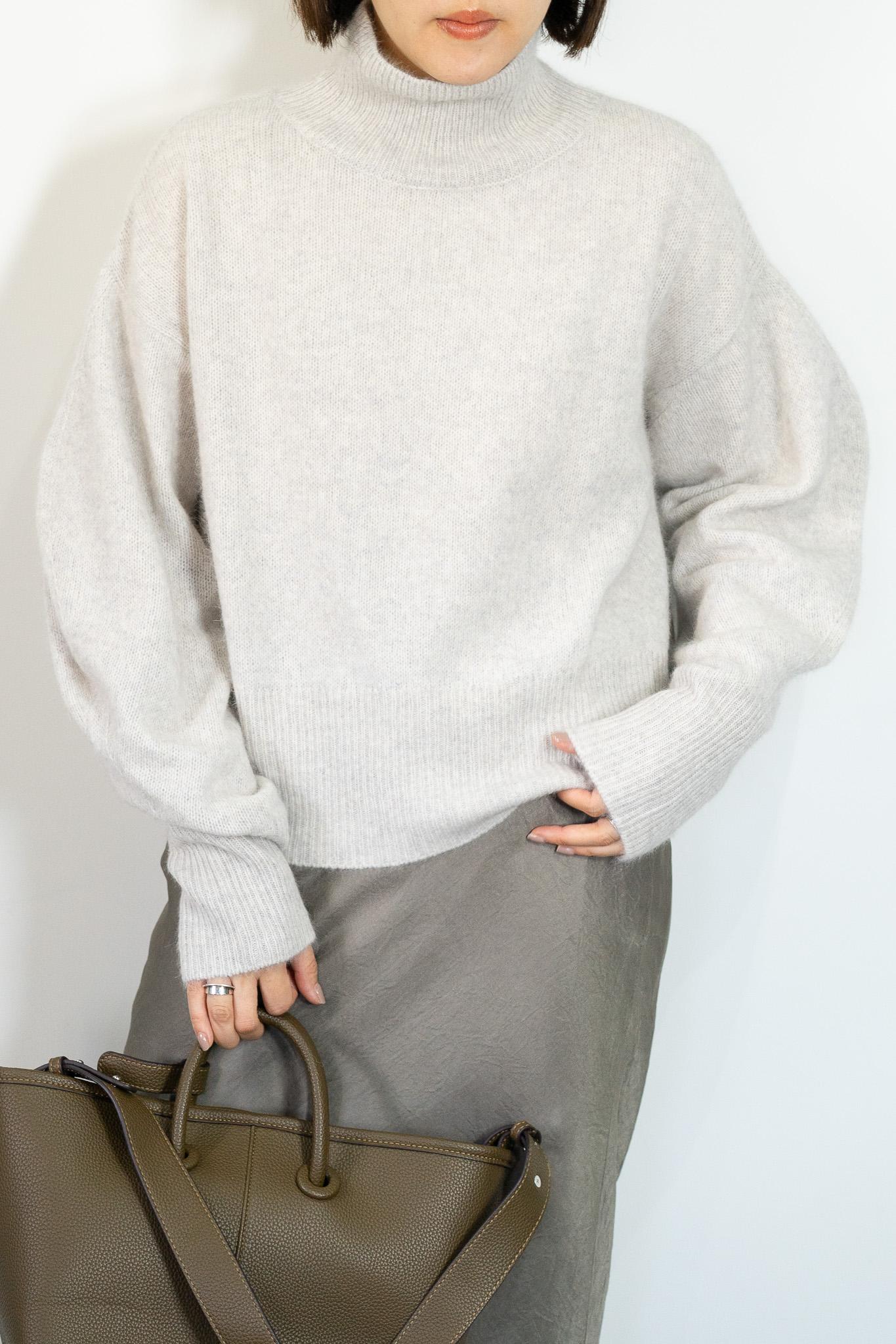 FOX混ボリュームスリーブニット