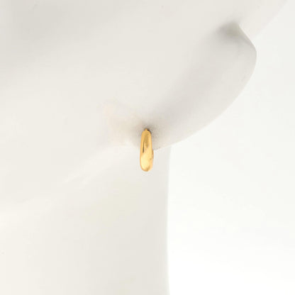 オーバル フープ ピアス