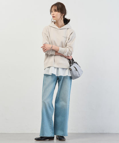 BASIC STRETCH DENIM ワイド ストレート デニム