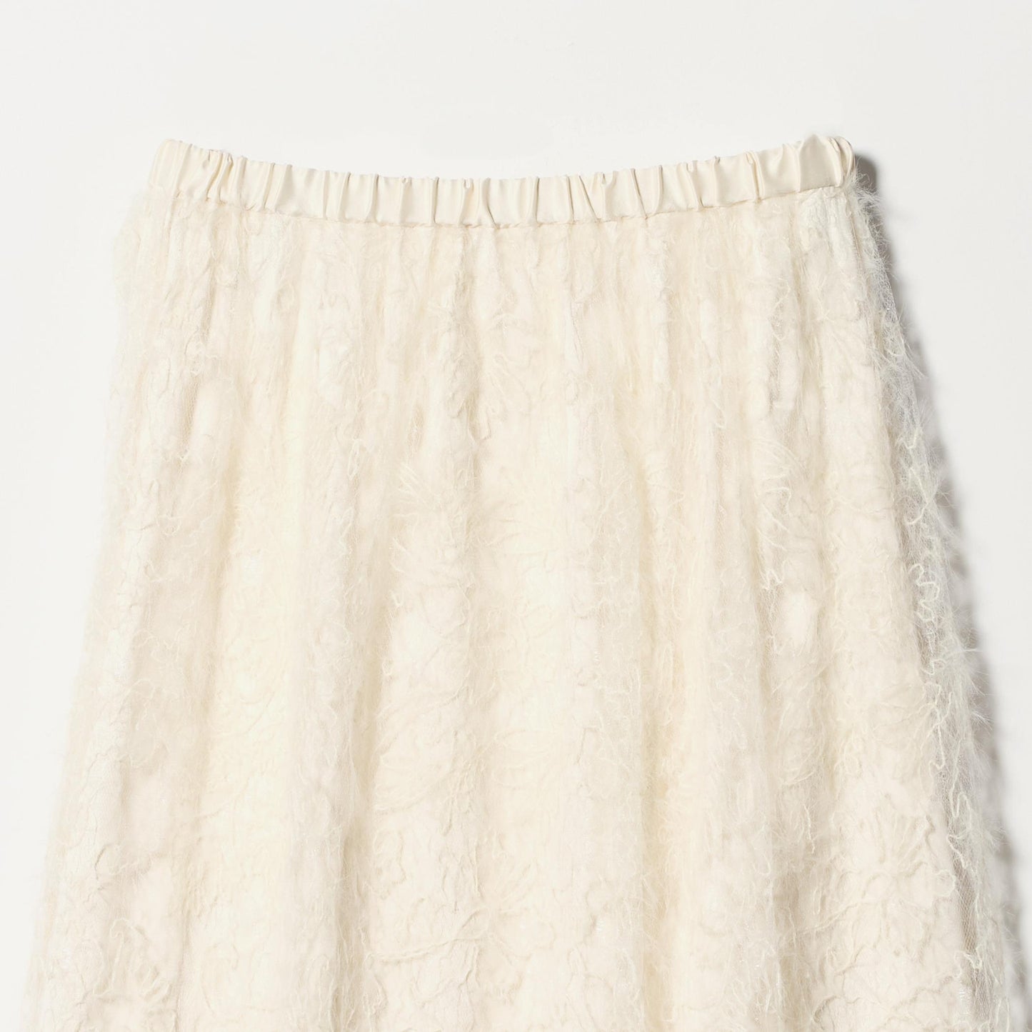 シアー レース ギャザー スカート