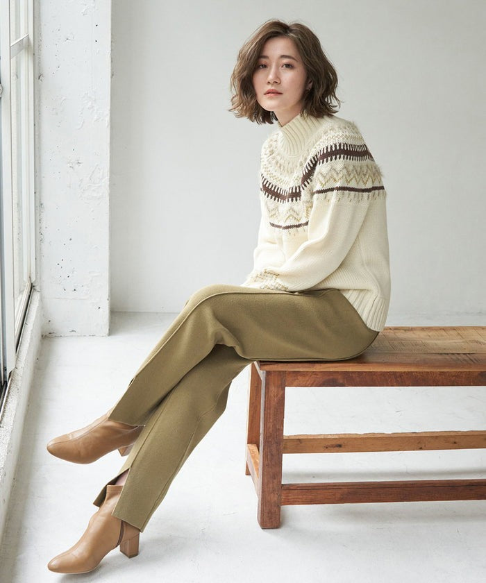 センタースリットパンツ