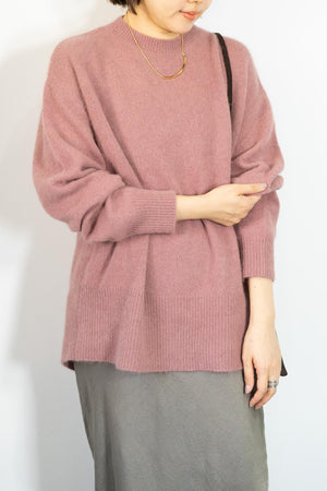 FOX混バックスリットオーバーニット