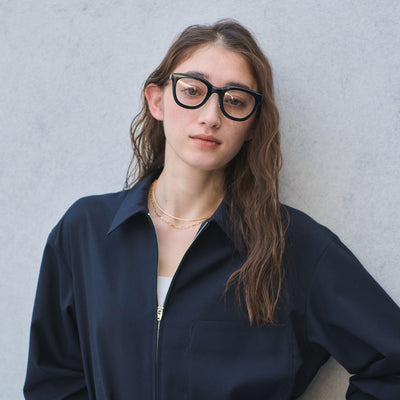 THICK ウェリントン クリア サングラス