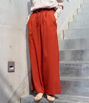 ウエストドロストイージーワイドパンツ