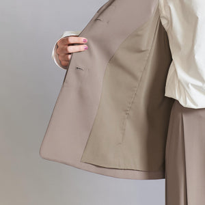 【WEB限定 Wardrobe DAILY MINIMAL】ダブルクロス リボンベルトジレ -ウォッシャブル-