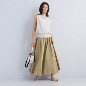 ボリューム ギャザー フレア スカート