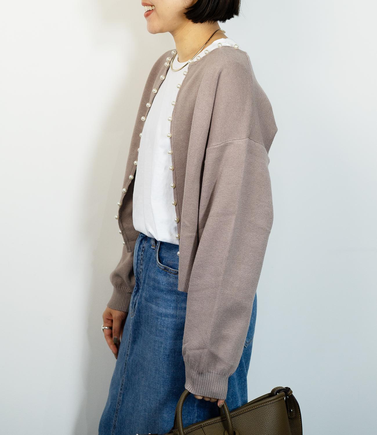 パールニットカーディガン