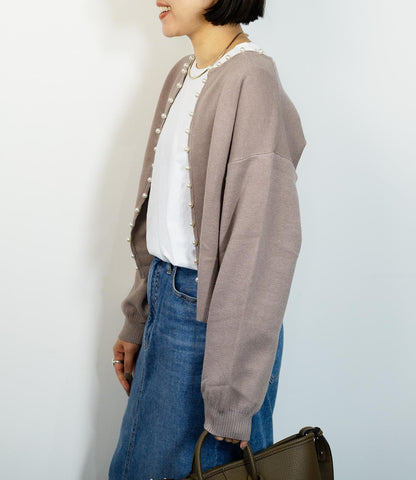 パールニットカーディガン