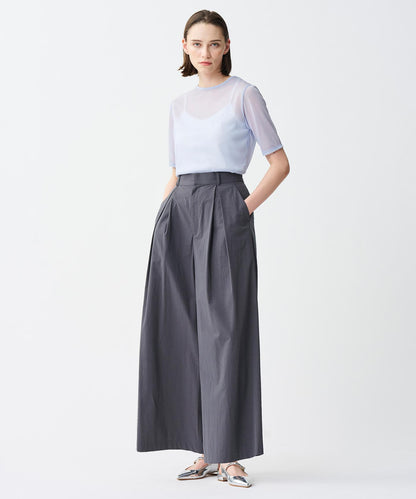 トリコットシフォン ハーフスリーブカットソー