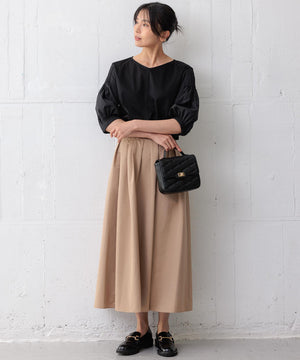 スムースデザイン パフスリーブ カットソー