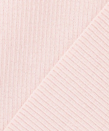 ウーステッドウール リブタートル ニット