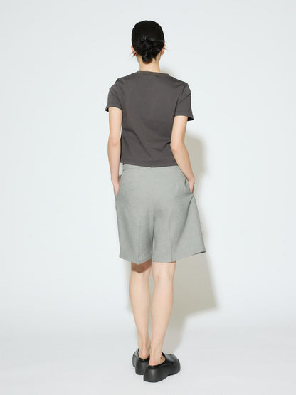MIDIUMISOLID for Ladies ハイウエストベルト付きショーツ