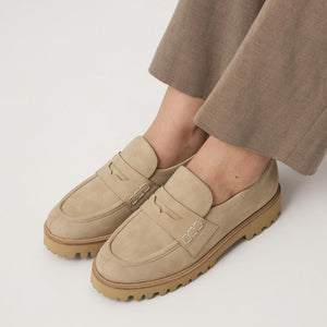 チャンキー ローファー / シューズ 撥水