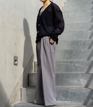 シアーVネックカーディガン