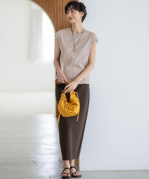 コンパクトヤーン フレンチスリーブ Tシャツ