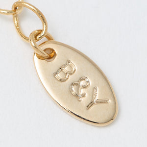 ガラス×チェーン 3連 ネックレス