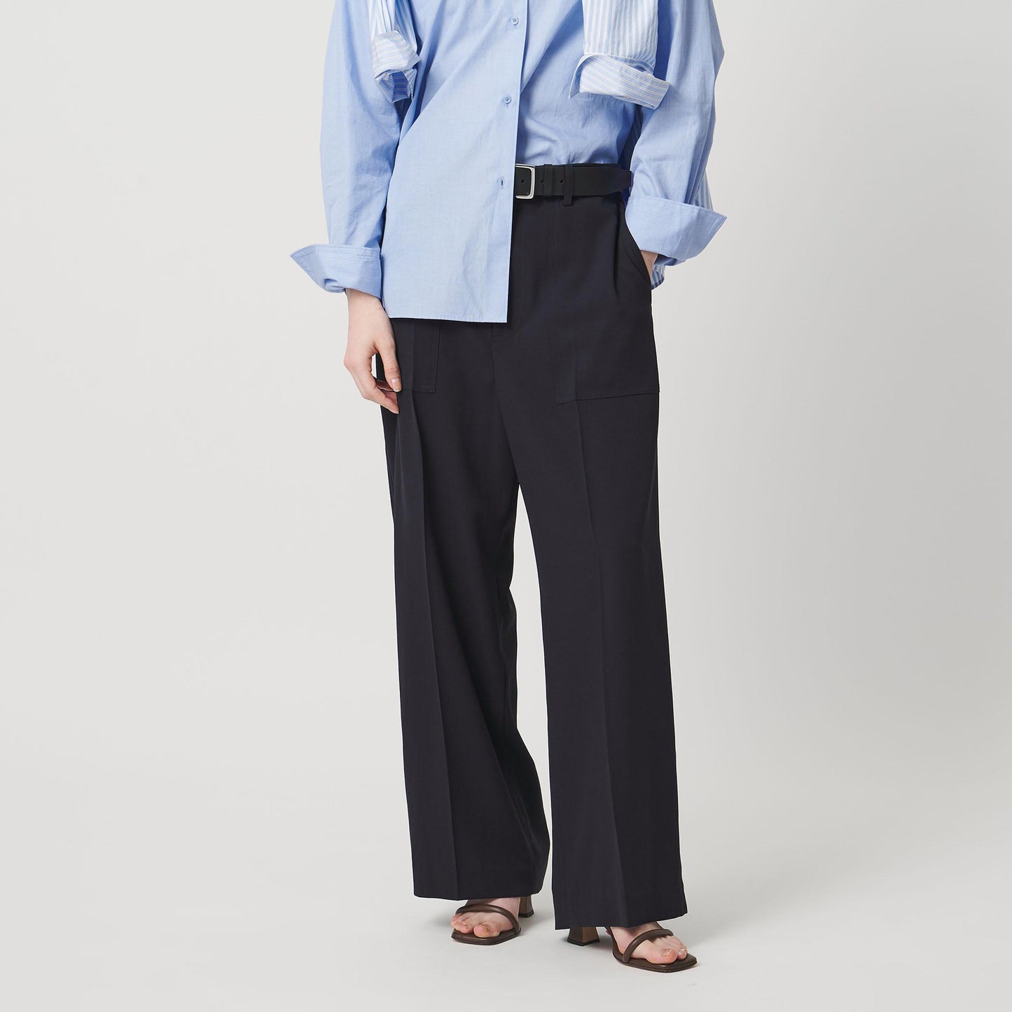 アセテートポリエステル ベイカーパンツ