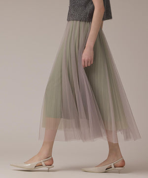 チュールリバーシブルスカート