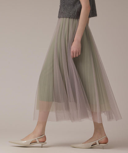 チュールリバーシブルスカート