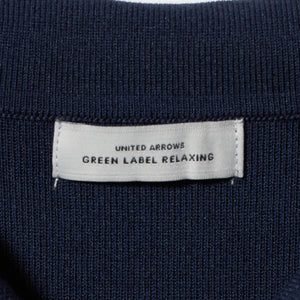 襟付き 5分袖 プルオーバー ニット