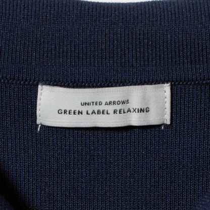 襟付き 5分袖 プルオーバー ニット