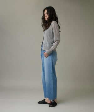 クルーネックニットカーデ《Melty air wool》