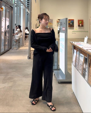 リラックスカットキャミ×カーディガン